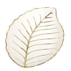 ELEGANT SERVING SHALLOW LEAF